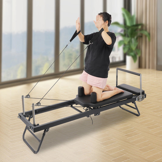 Foldable Pilates Reformer Machine For Home And Studio Use