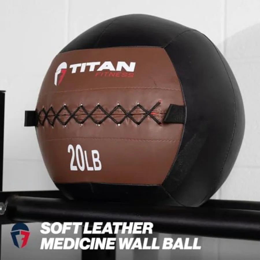 Durable Leather Wall Ball For Medicine Ball Strength Training
