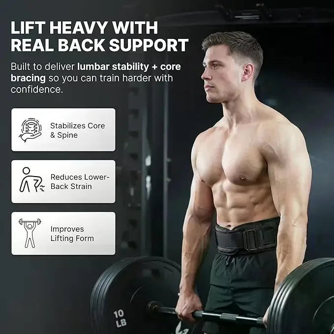 Adjustable Weightlifting Belt for Squats Deadlifts and Gym Workouts