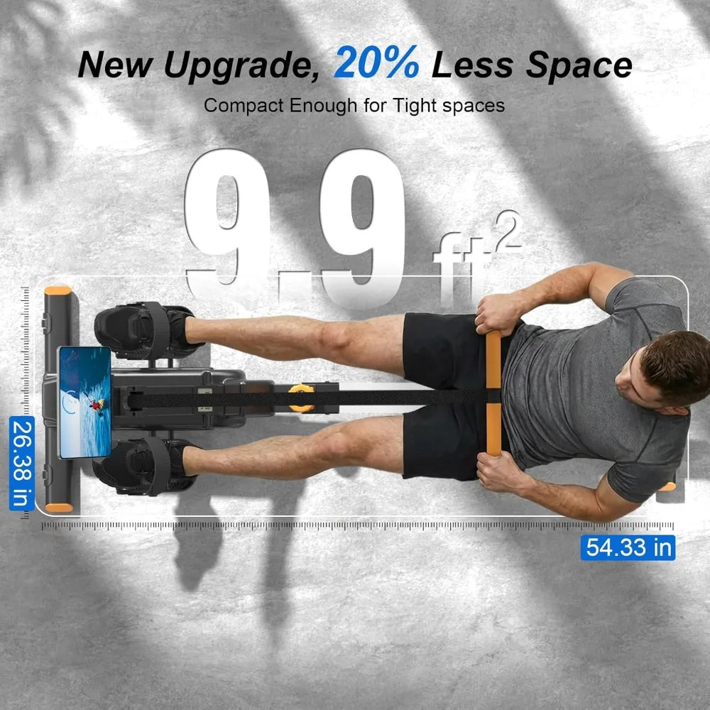 YTYIN Foldable Magnetic Rowing Machine 350 Lb Weight Capacity