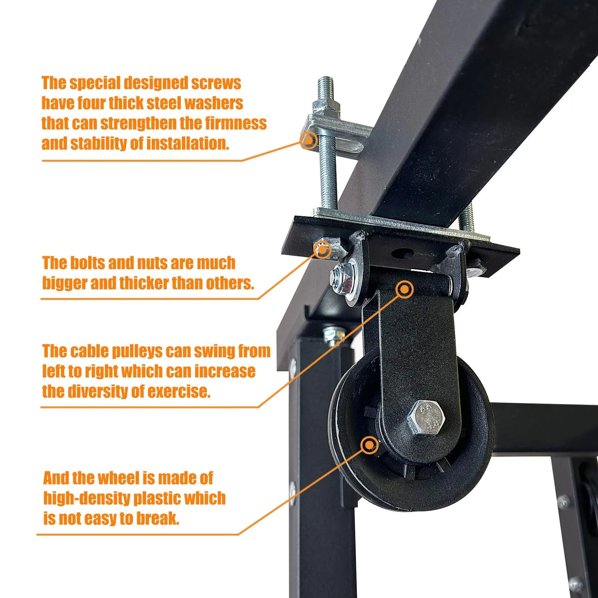 MARSAFIT Cable Pulley System For Home Gym Strength Training