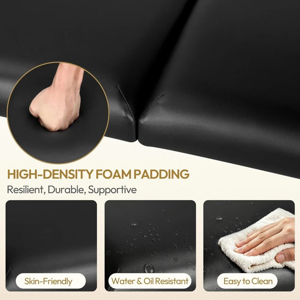 Professional Portable Folding Massage Table With Adjustable Height
