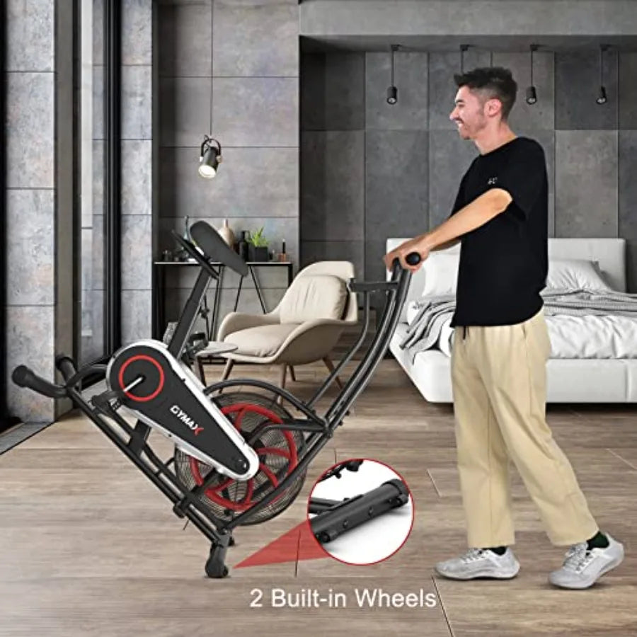Upright Exercise Bike With Phone Holder For Home Gym Cardio
