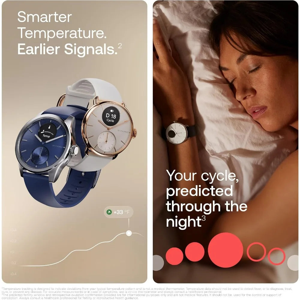 Hybrid Smartwatch With GPS Fitness Tracking And Sleep Monitoring 30 Day Battery