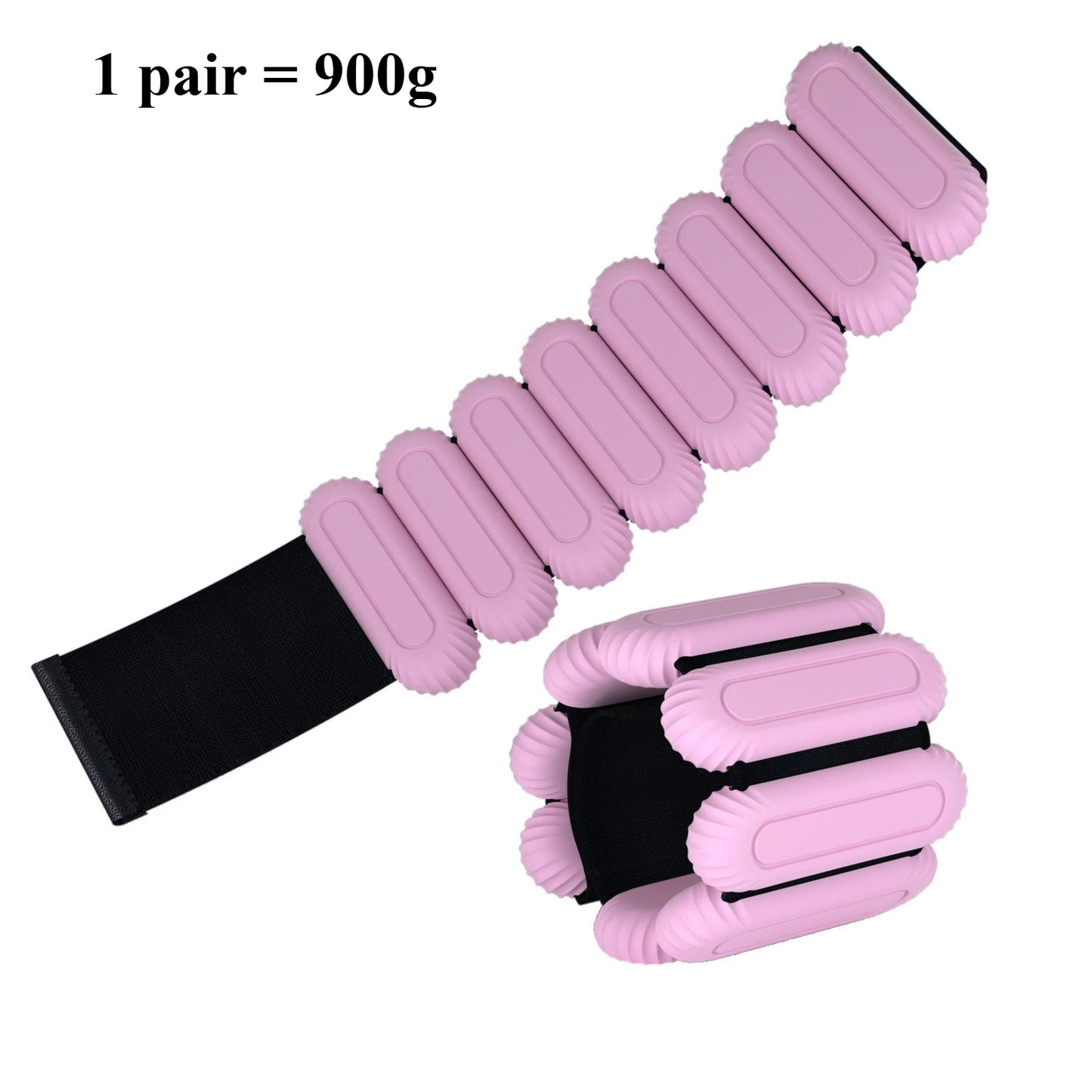 Ankle And Wrist Weights Set 1 Pair 450g 900g Adjustable