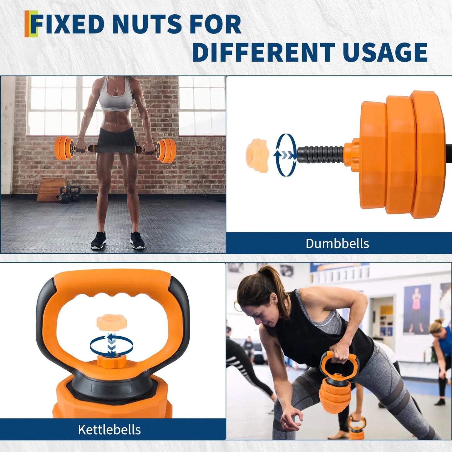 Adjustable Dumbbells 44 Lbs 4 In 1 Home Gym System