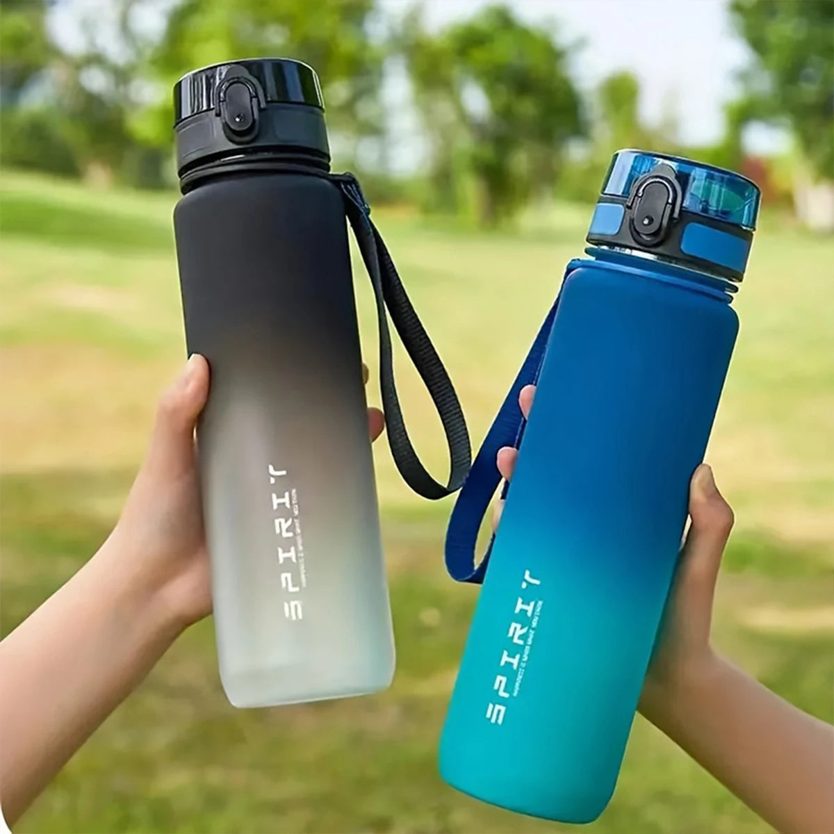 WIFEFUN Gradient Water Bottle Eco Friendly Outdoor Gym