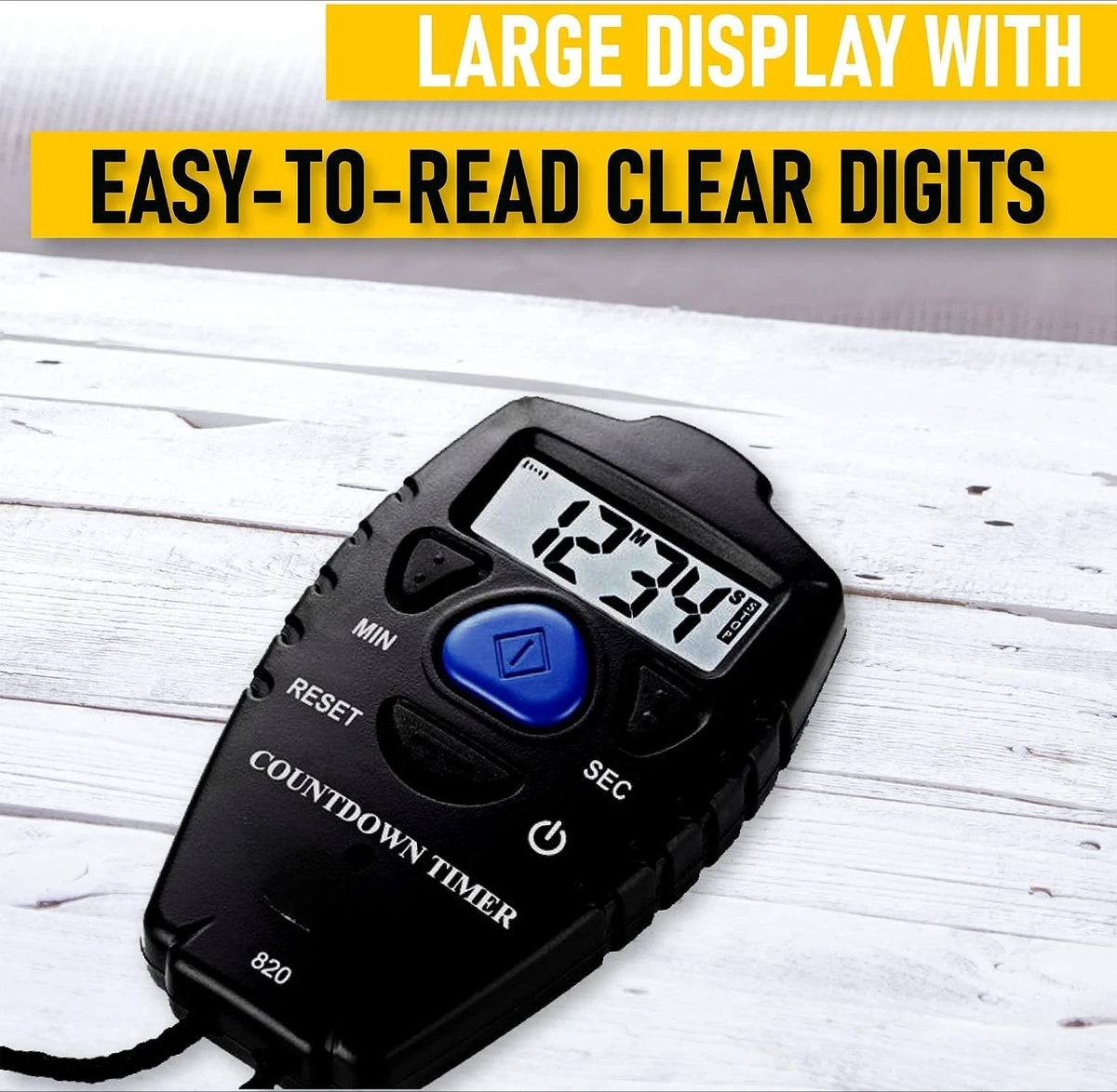Portable Digital Countdown Timer With Clear Display For Sports Training