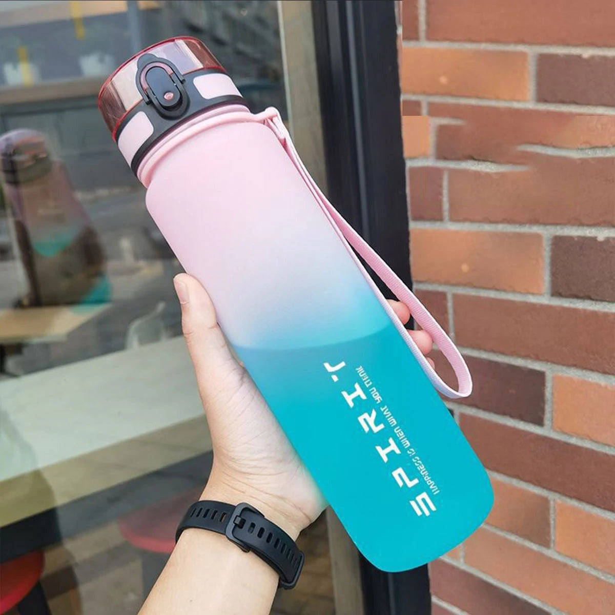 WIFEFUN Gradient Water Bottle Eco Friendly Outdoor Gym