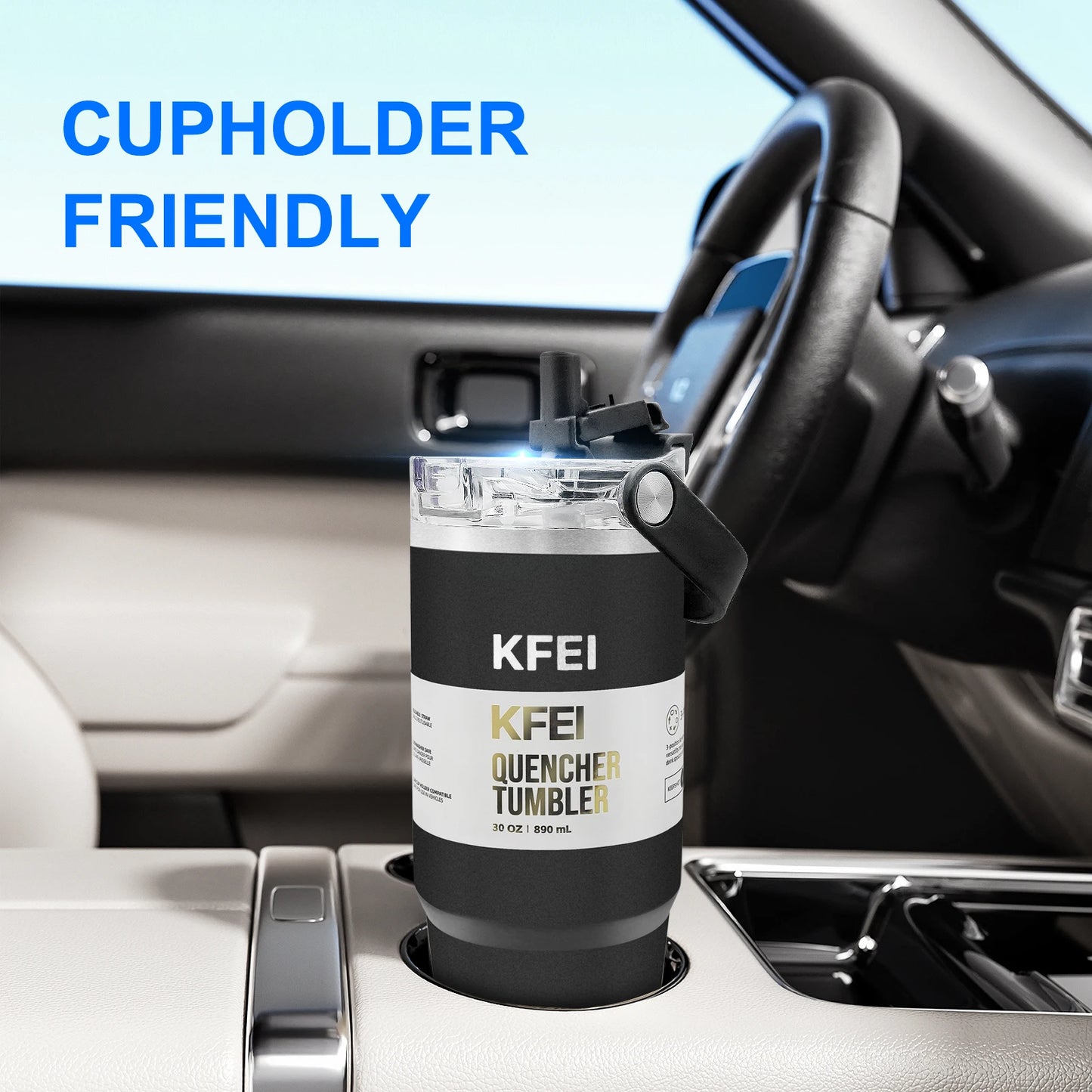 Double Wall Insulated Stainless Steel Tumbler With Lid And Straw