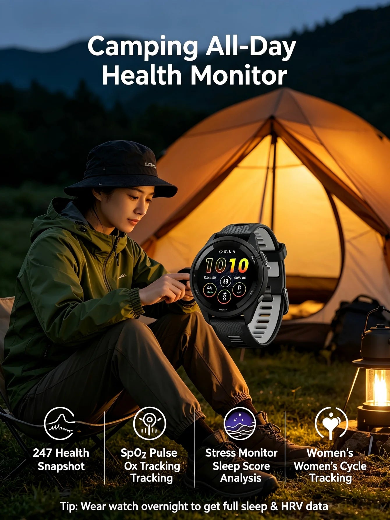 Garmin Forerunner 265 Outdoor GPS Smartwatch With Topo Map
