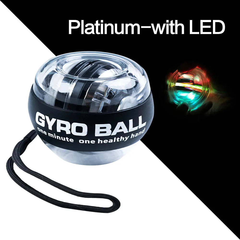 LED Wrist Power Trainer Ball Gyro Self-Starting Strengthener