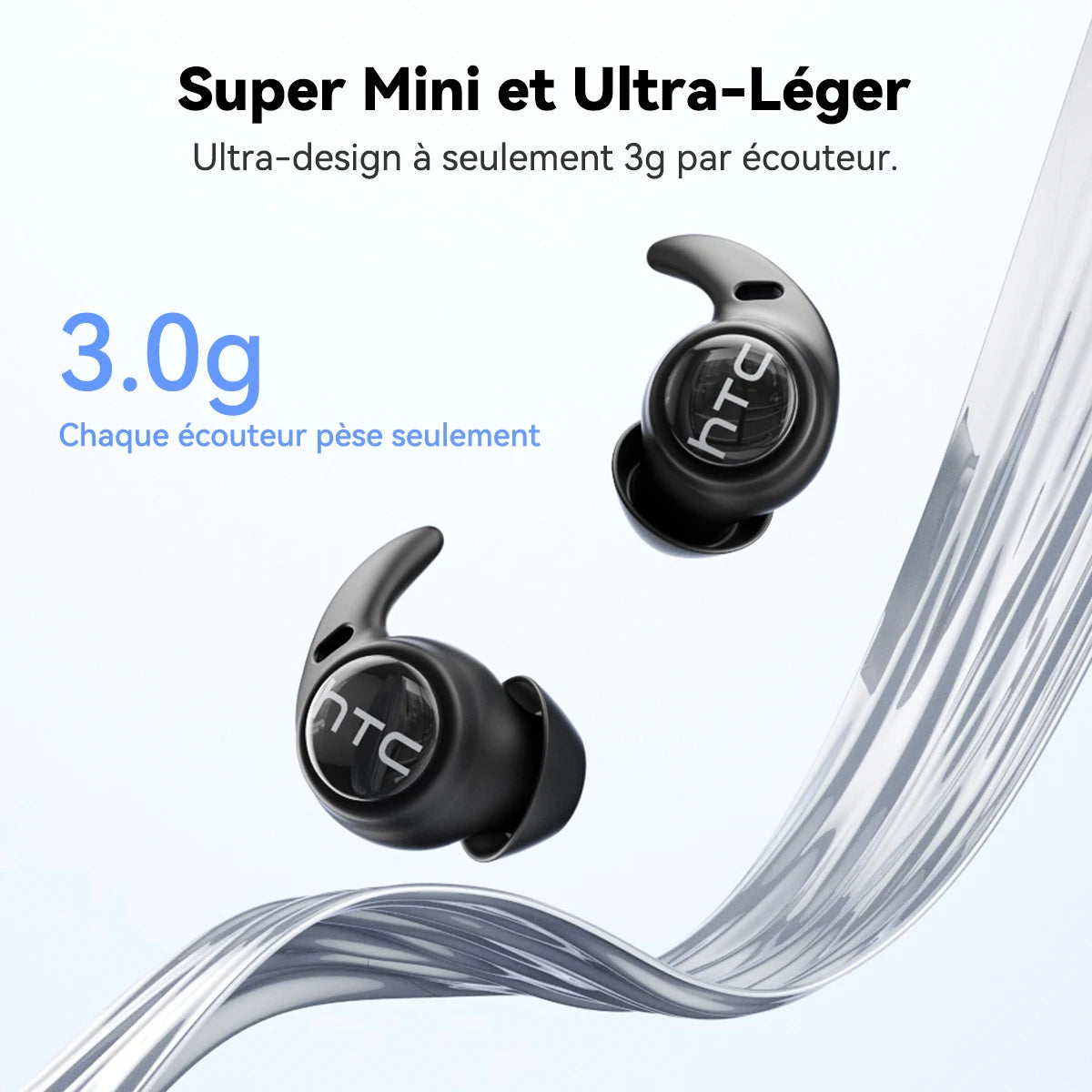 HTC NE76 OWS Wireless Earbuds With AI Translation Battery Life