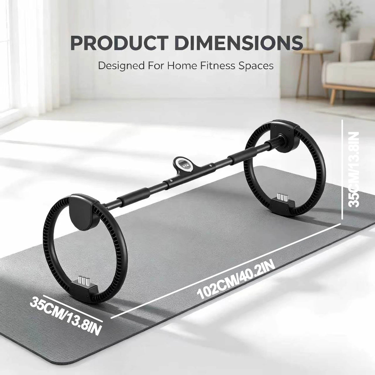 Adjustable Dual Forearm Wrist Wheel Trainer With Resistance Timer