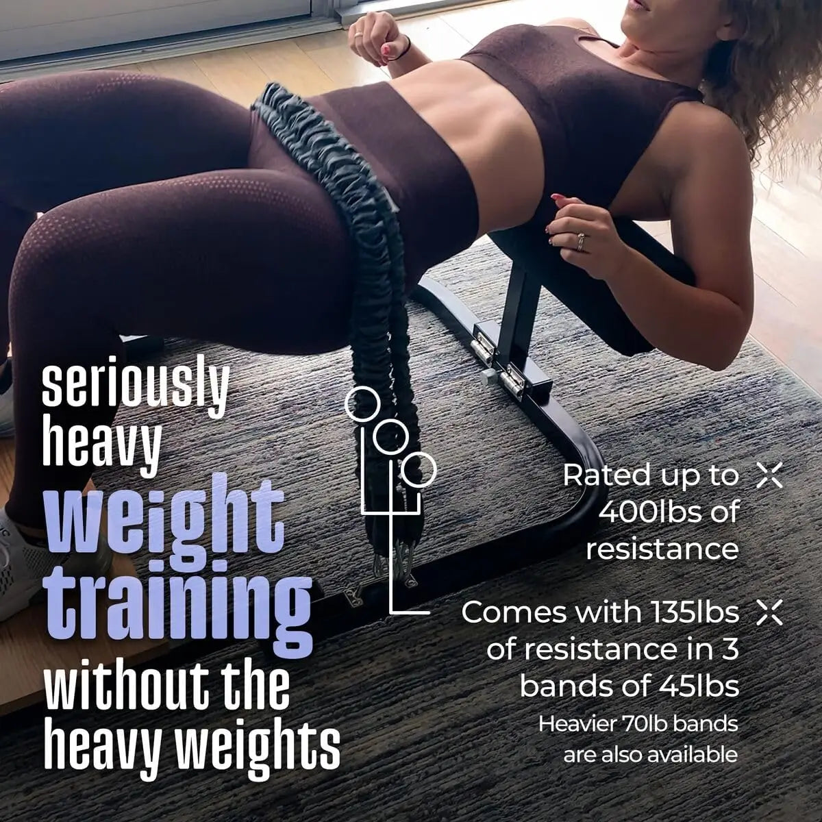 YTYIN Hip Thrust Machine For Glute Training With Resistance