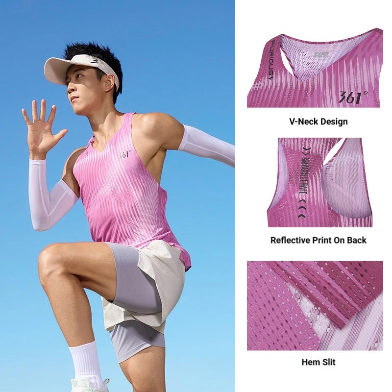 361 Furious Mens Sports Vest Slim Fit Fast Dry Breathable