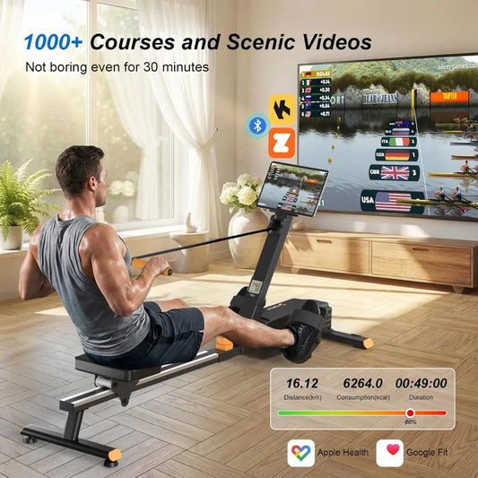 YTYIN Foldable Magnetic Rowing Machine 350 Lb Weight Capacity