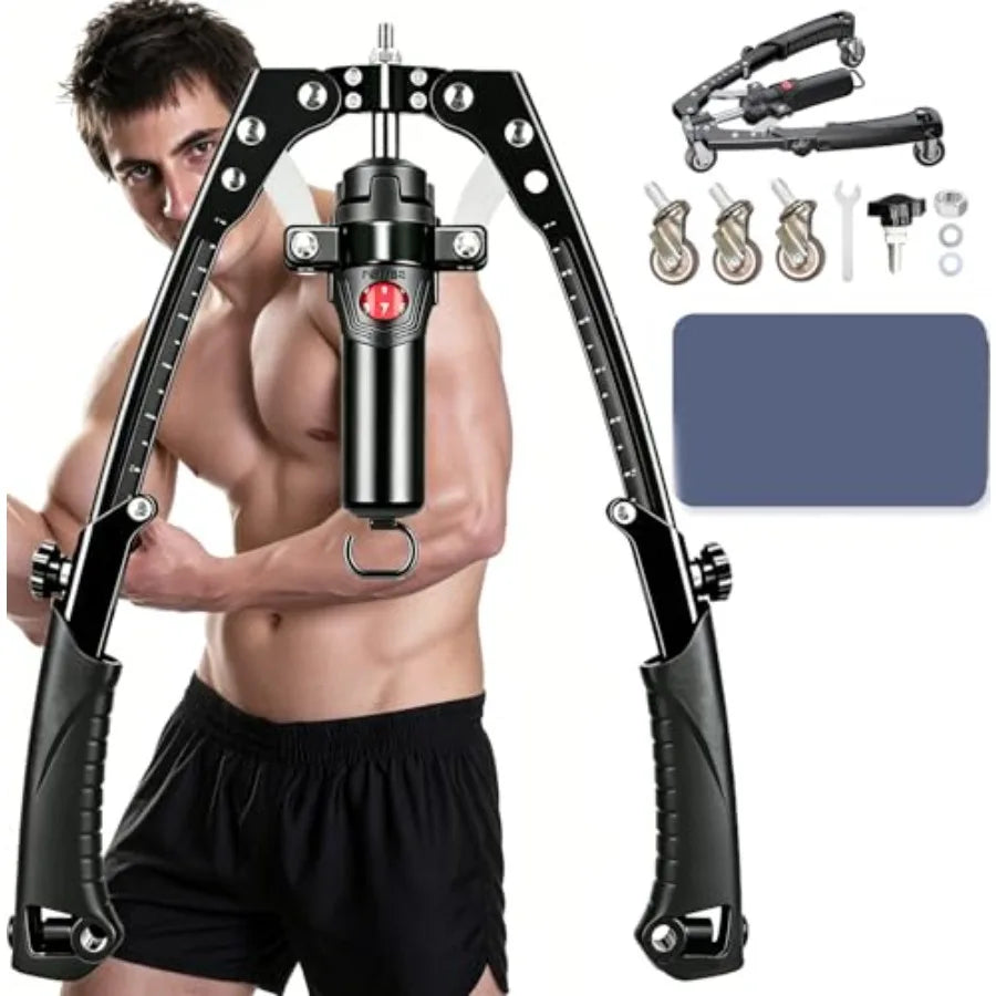 3-In-1 Twister Arm Trainer With Ab Roller Wheel Hydraulic Resistance