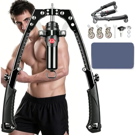 3-In-1 Twister Arm Trainer With Ab Roller Wheel Hydraulic Resistance