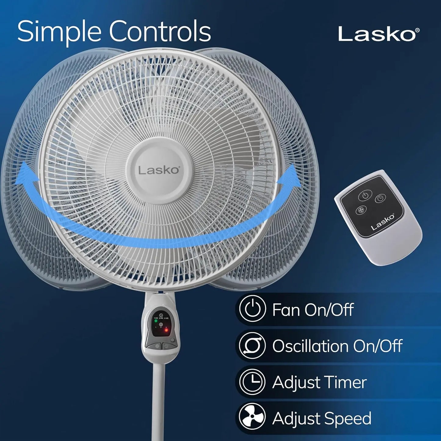 Oscillating Pedestal Fan For Indoor Use In Living Room