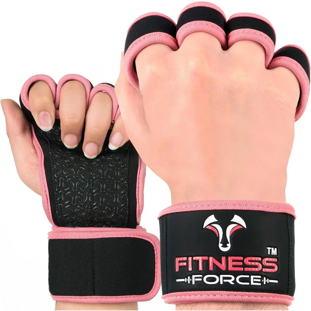 Ventilated Weightlifting Gloves With Built In Wrist Support
