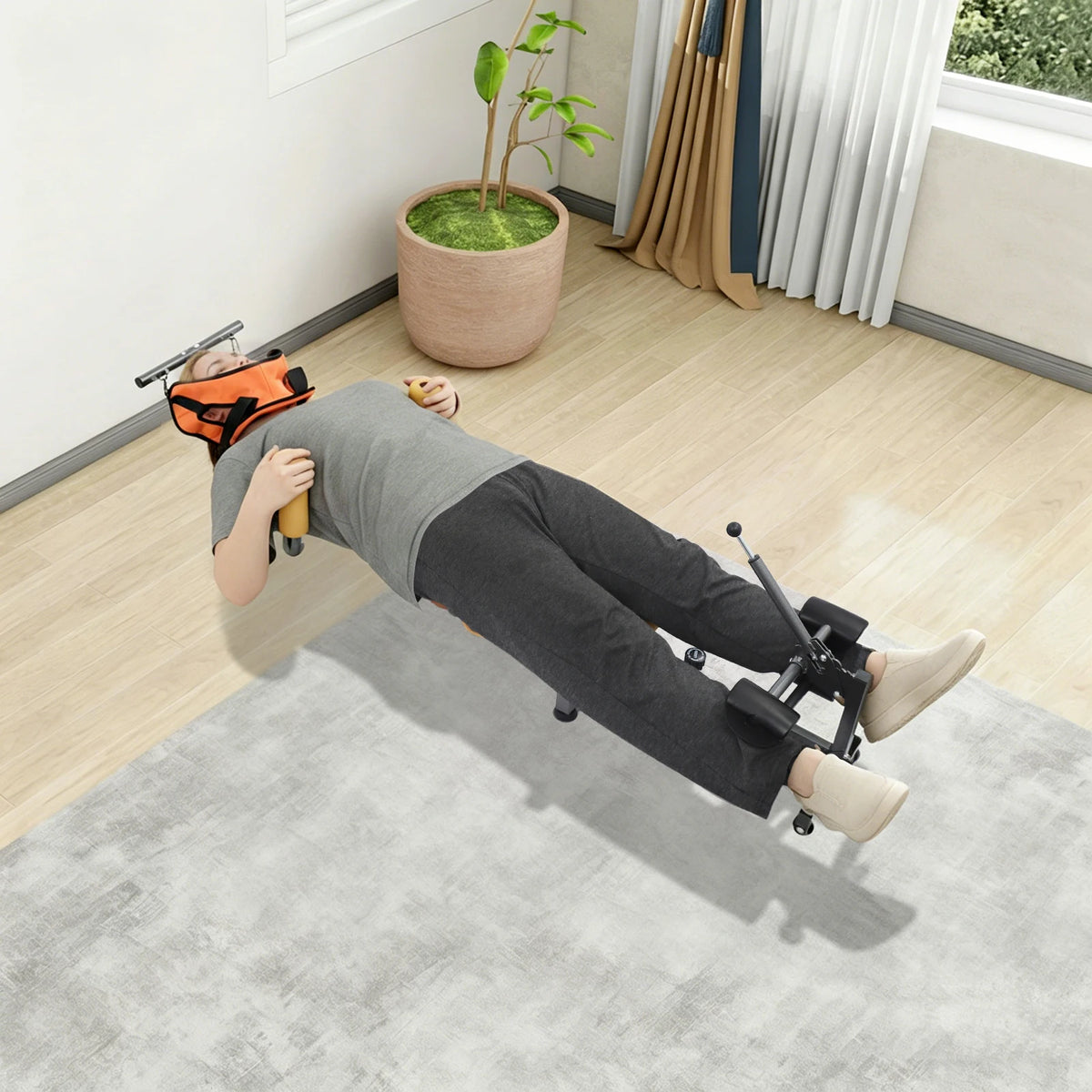 Electric Stretching Bench For Back And Body Muscle Relief