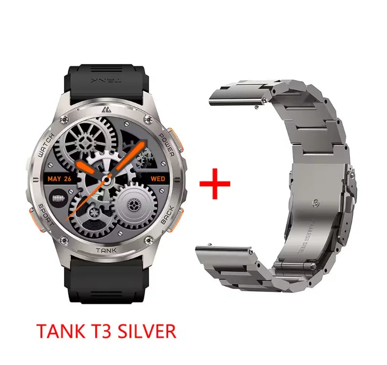 KOSPET TANK T3 Smartwatch With Calls Fitness Tracking And AMOLED