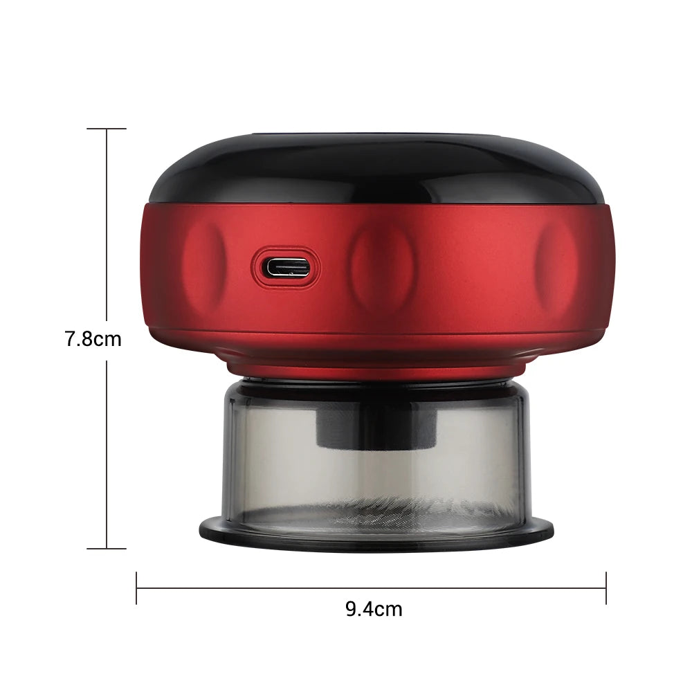 Intelligent Vacuum Cupping Massager With 12 Gear Heating And LCD Display