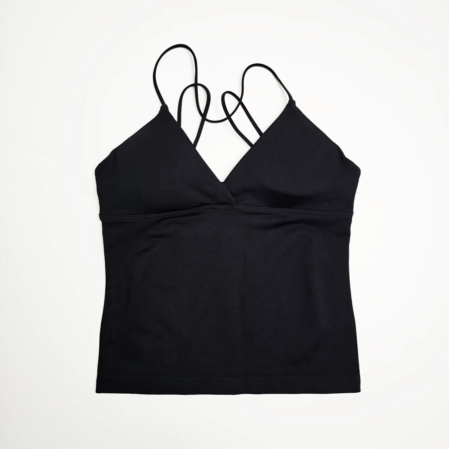 NCLAGEN Vision Twist Front Longline Top Women Seamless Yoga Tank