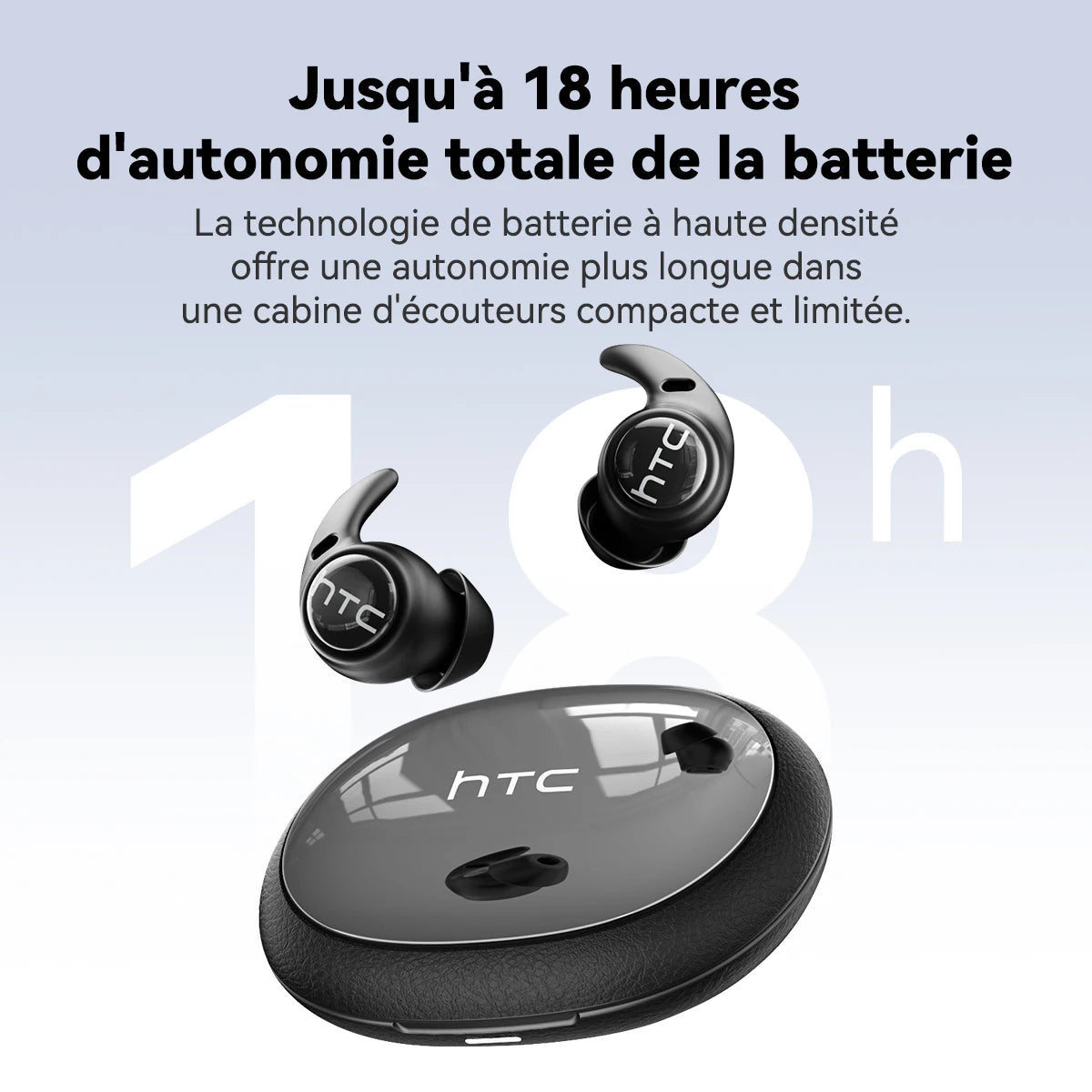 HTC NE76 OWS Wireless Earbuds With AI Translation Battery Life