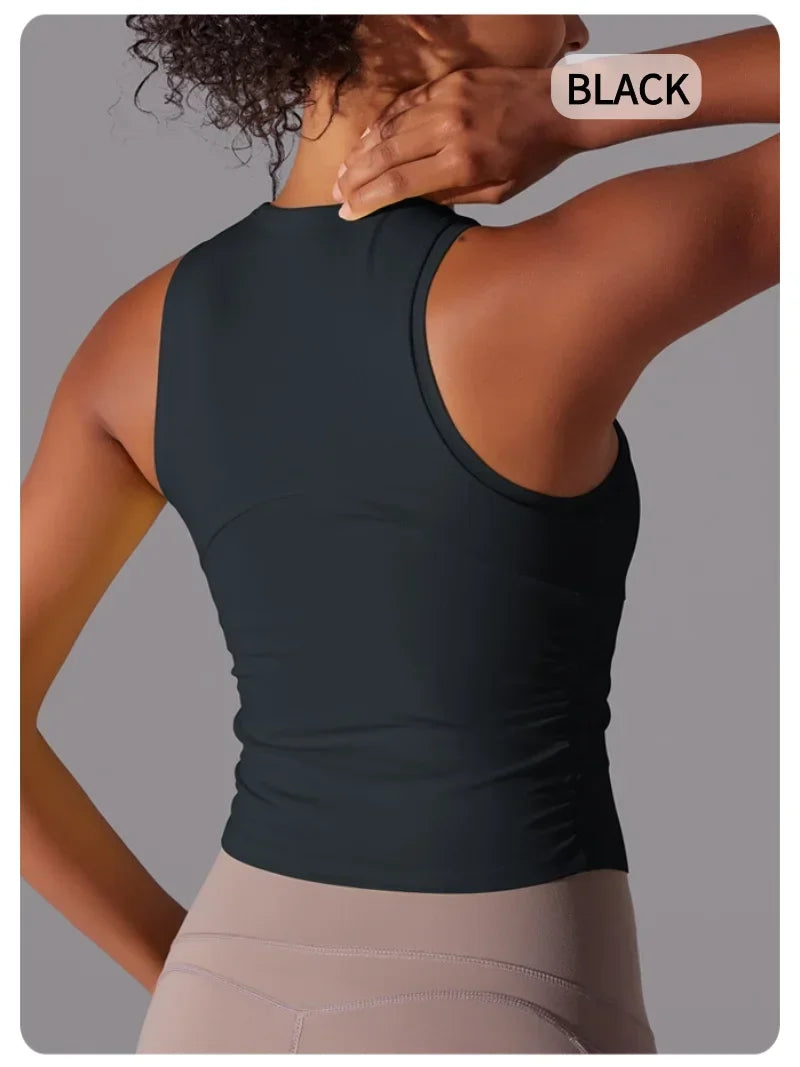 MIML Womens Nylon DoubleSided Sports Vest For Running And Yoga