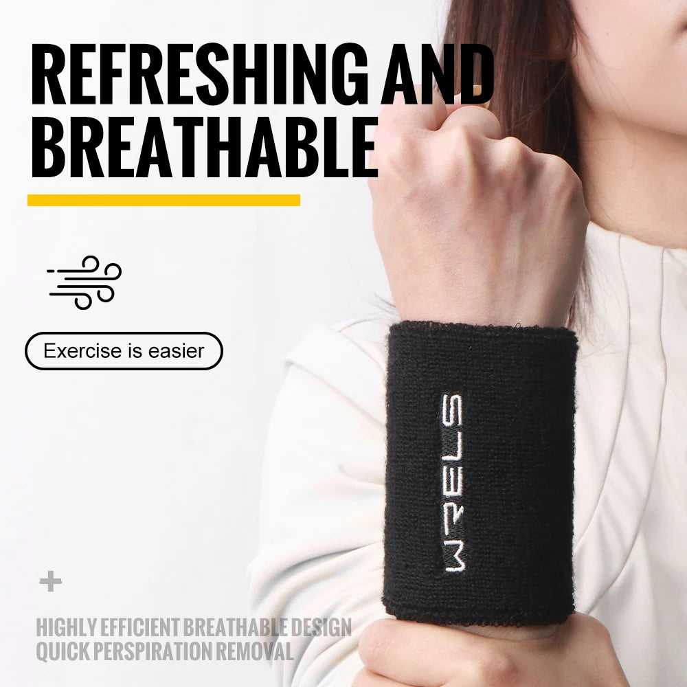Terry Cloth Wristbands Moisture Wicking For Tennis Gym