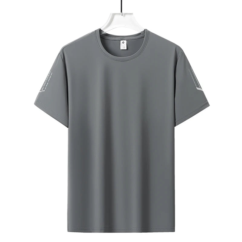 Unisex Quick Dry Ice Silk T Shirt Polyester Breathable Sports Top