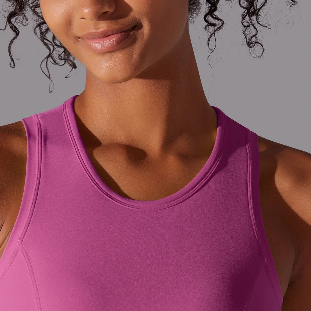 MIML Womens Nylon DoubleSided Sports Vest For Running And Yoga