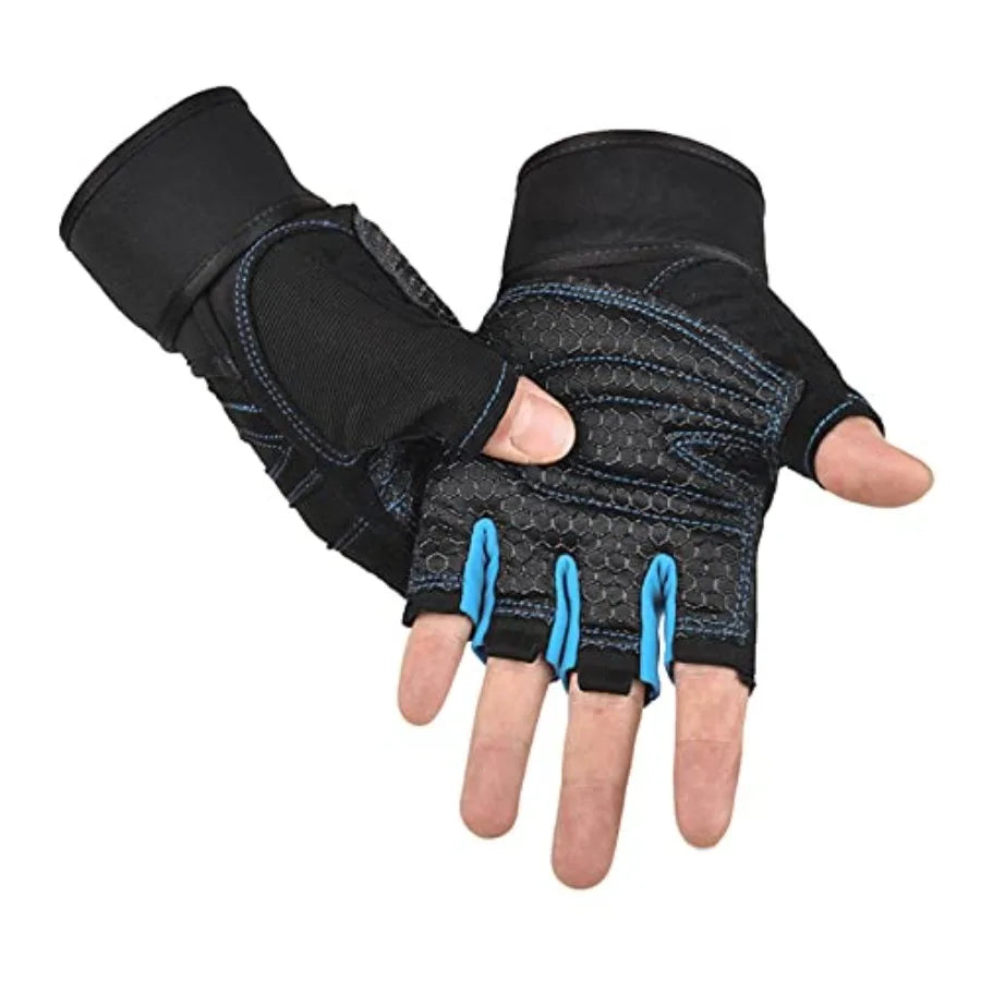 Workout Gloves for Men with Wrist Wraps Gym Fitness Gloves