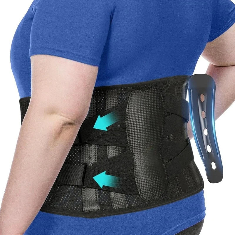 Adjustable Lumbar Support Back Brace For Unisex Back Pain Relief