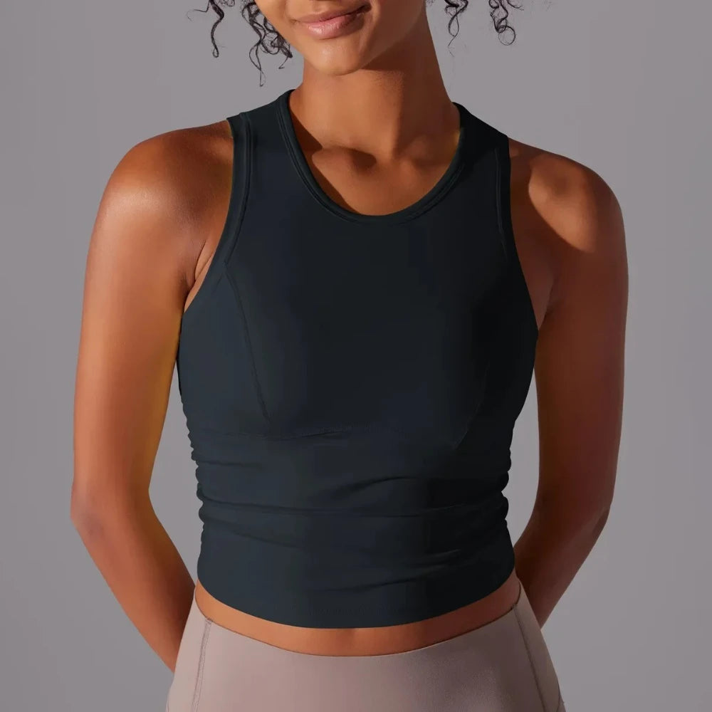 MIML Womens Nylon DoubleSided Sports Vest For Running And Yoga