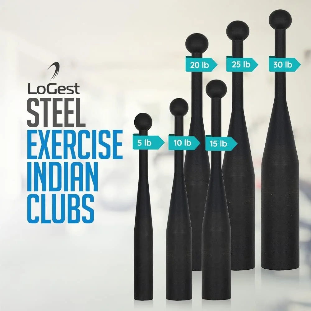 YTYIN Steel Mace Exercise Club Indian Club For Strength Training