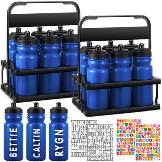 Water Bottle Carrier With Strap And Lid For Sports Use