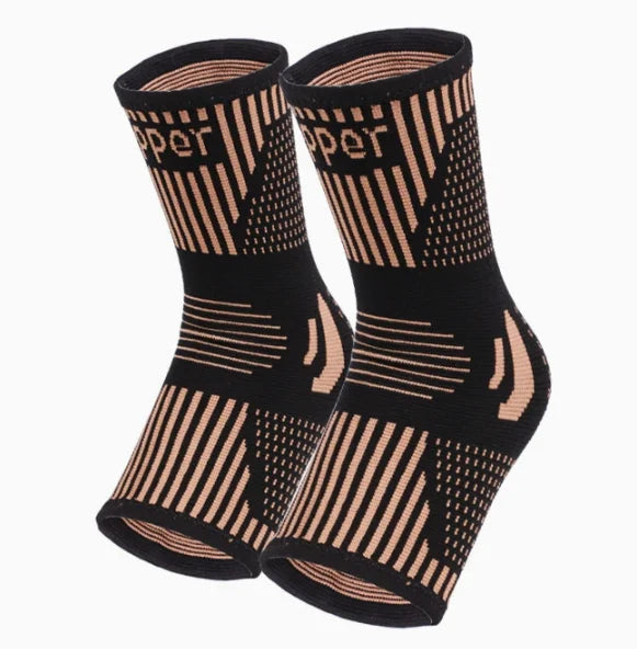 Copper Fiber Nylon Ankle Support Brace For Athletic Sports