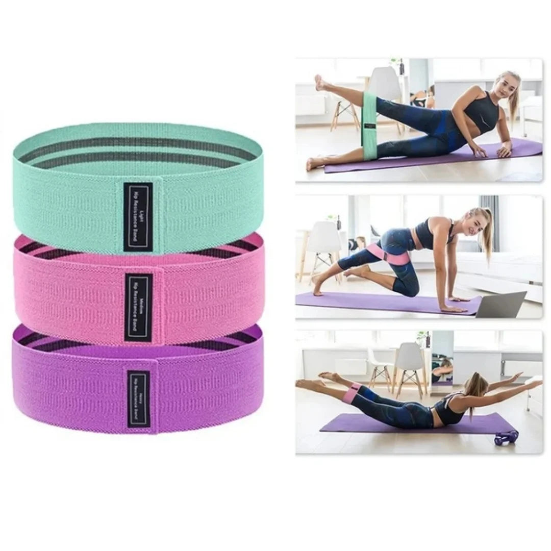 Elastic Resistance Bands For Yoga Pilates Hip And Home Workouts