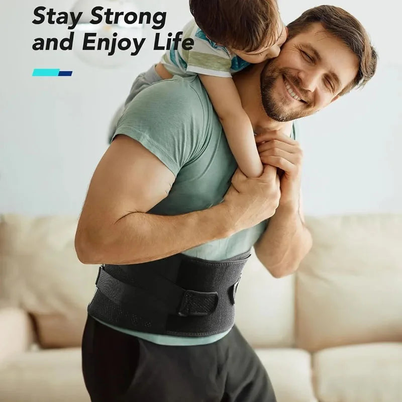 Adjustable Lumbar Support Back Brace For Unisex Back Pain Relief