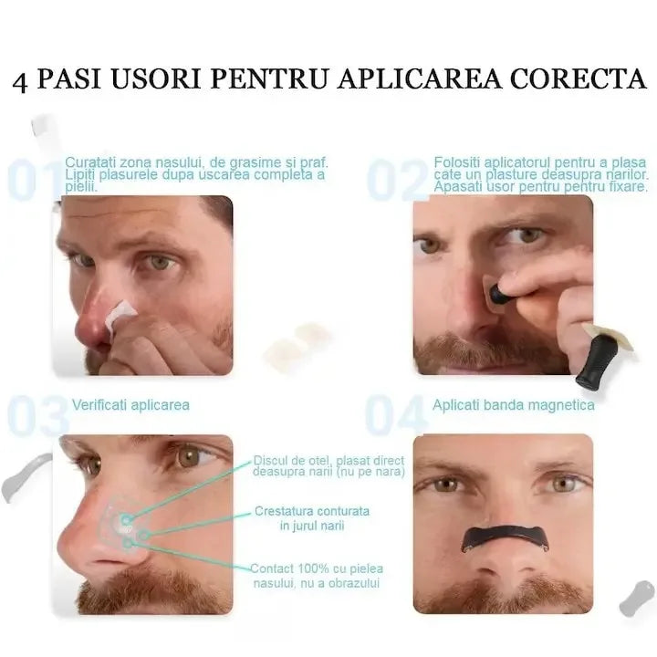 AirBoost Magnetic Nose Dilator Snore Relief Better Breathing Sleep