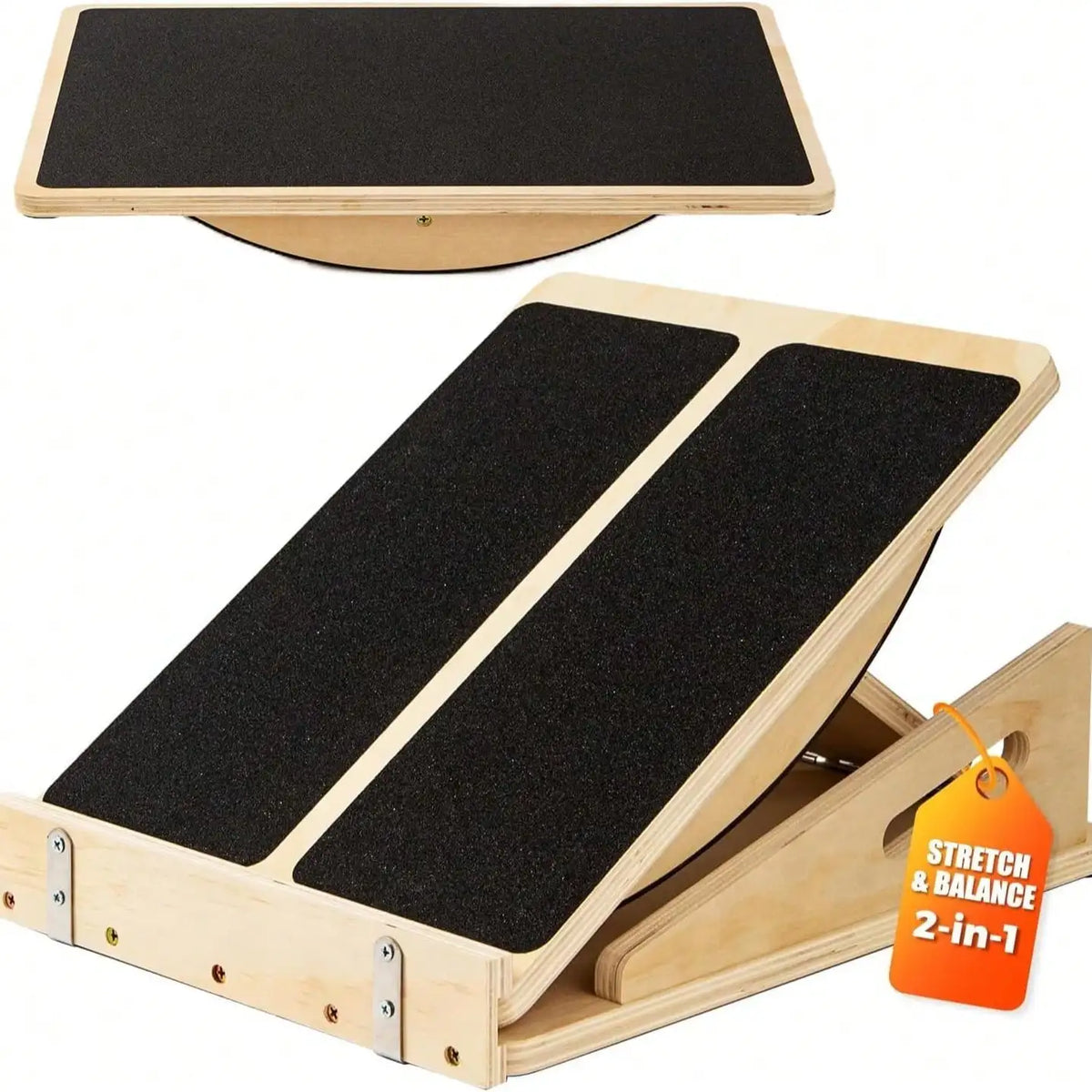 Adjustable Wooden Balance Board And Calf Stretch Slant Board