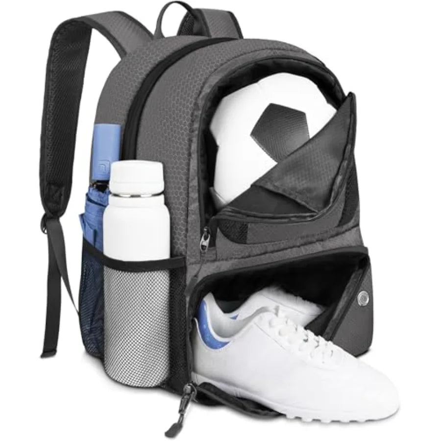 Soccer Backpack, with Ball Holder, Water resistant Sport Equipment Bags Fit Basketball Volleyball Football