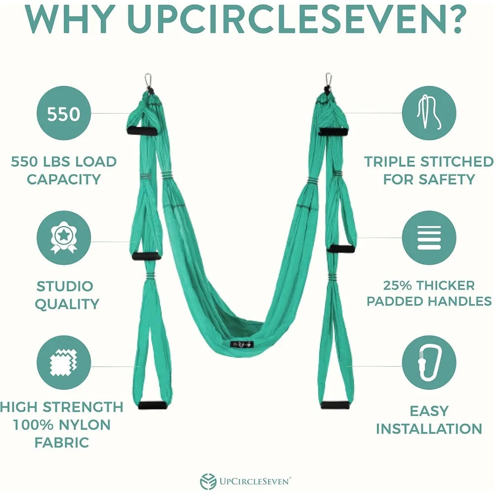 YTYIN UpCircleSeven Aerial Yoga Swing Set Ceiling Mount Accessories