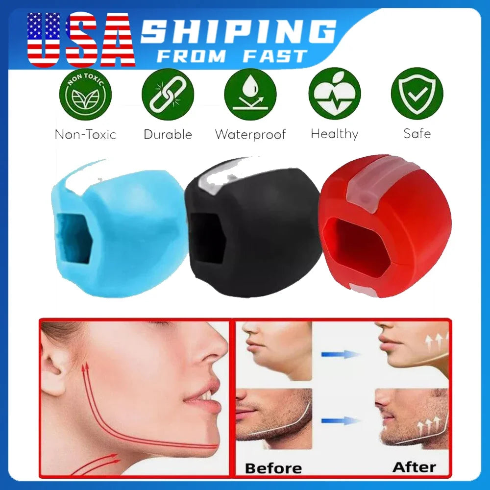 Face Masseter Jawline Trainer Balls 3 Pack Facial Muscle Exerciser