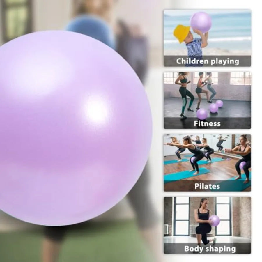 Soft Pilates Exercise Ball With Inflation Straw For Yoga Fitness