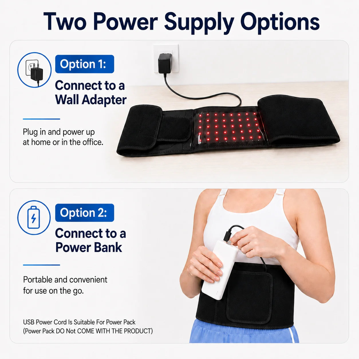660Nm 850Nm Near Infrared Light Therapy Belt For Body