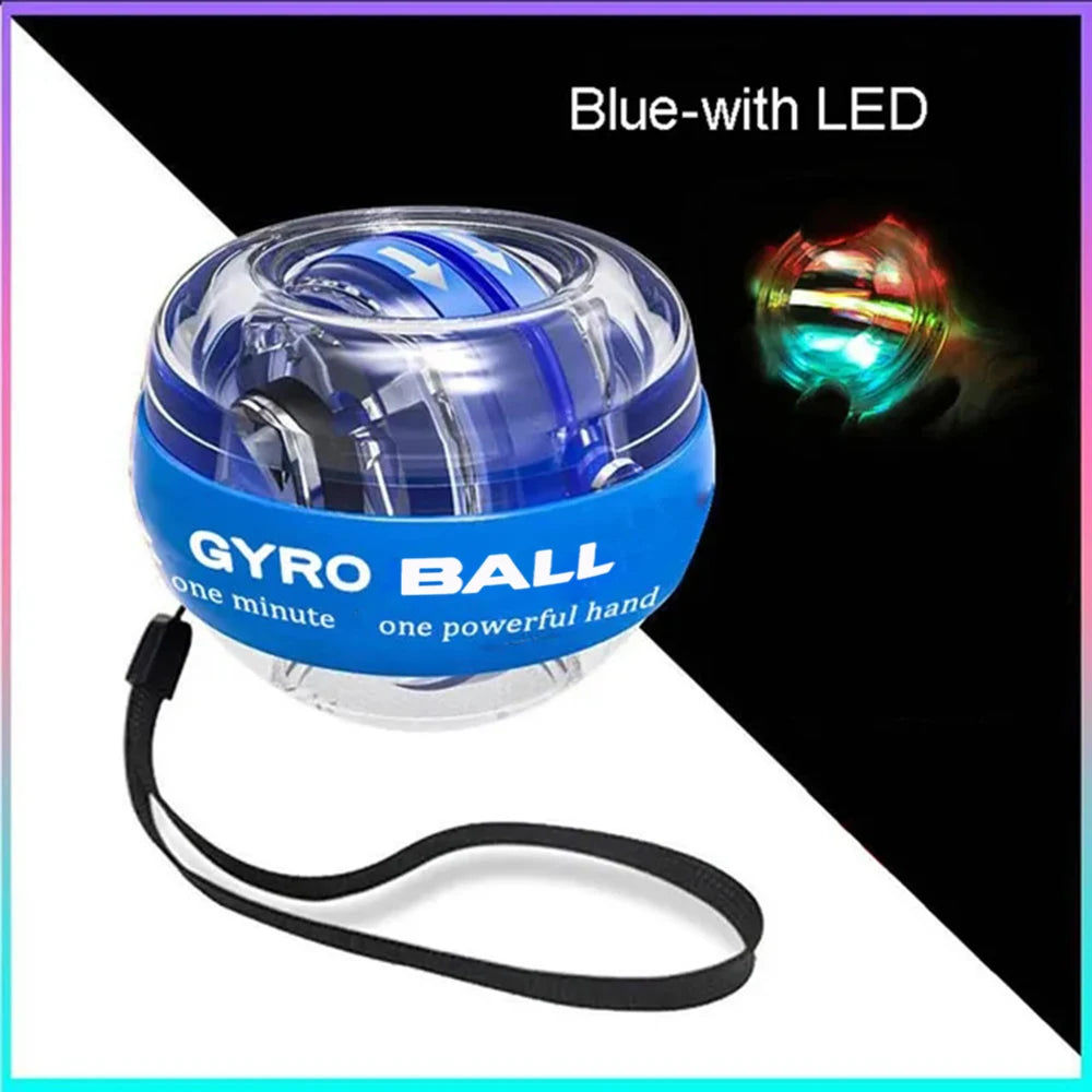 LED Wrist Power Trainer Ball Gyro Self-Starting Strengthener